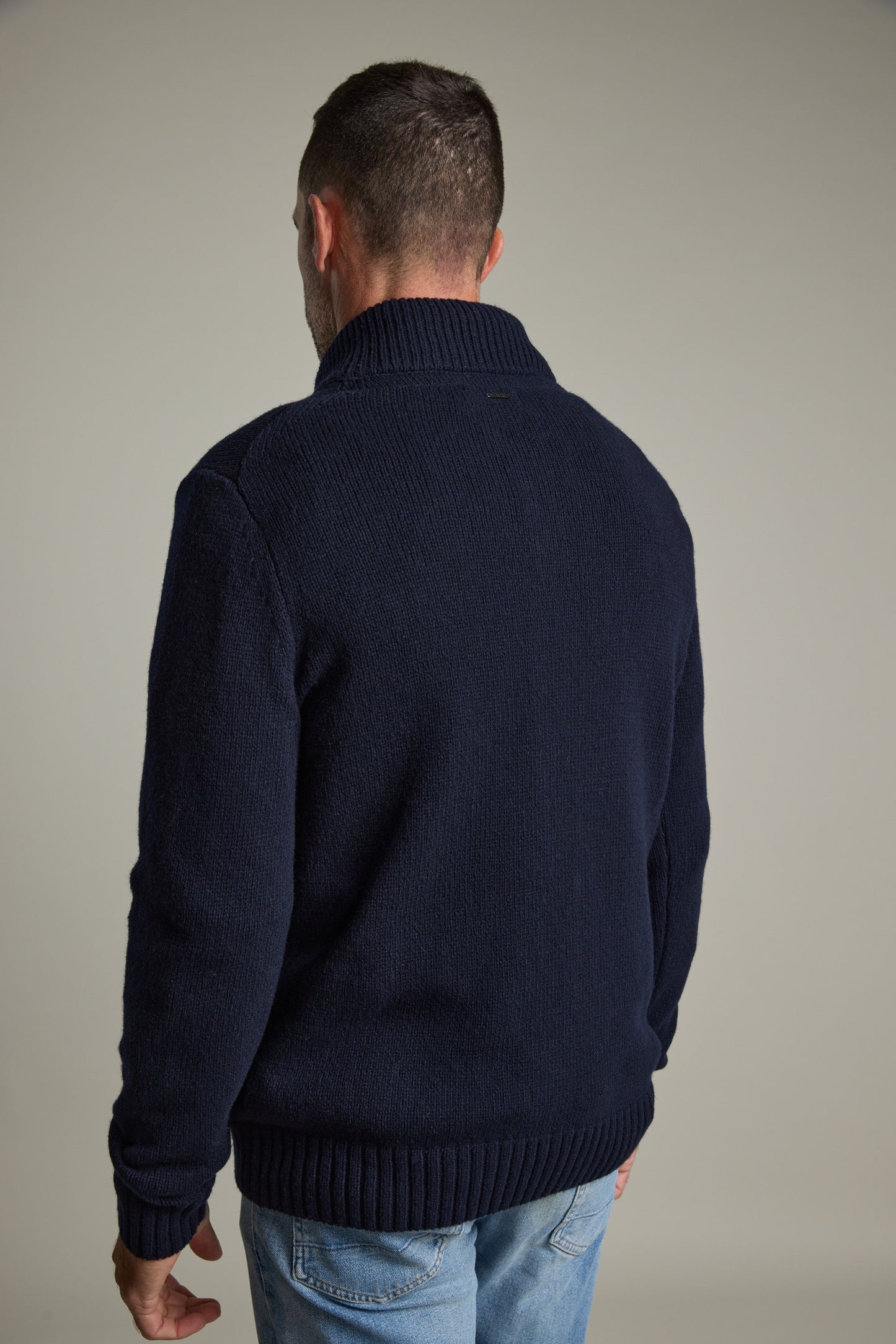 Redford Woollen Half Button Sweater