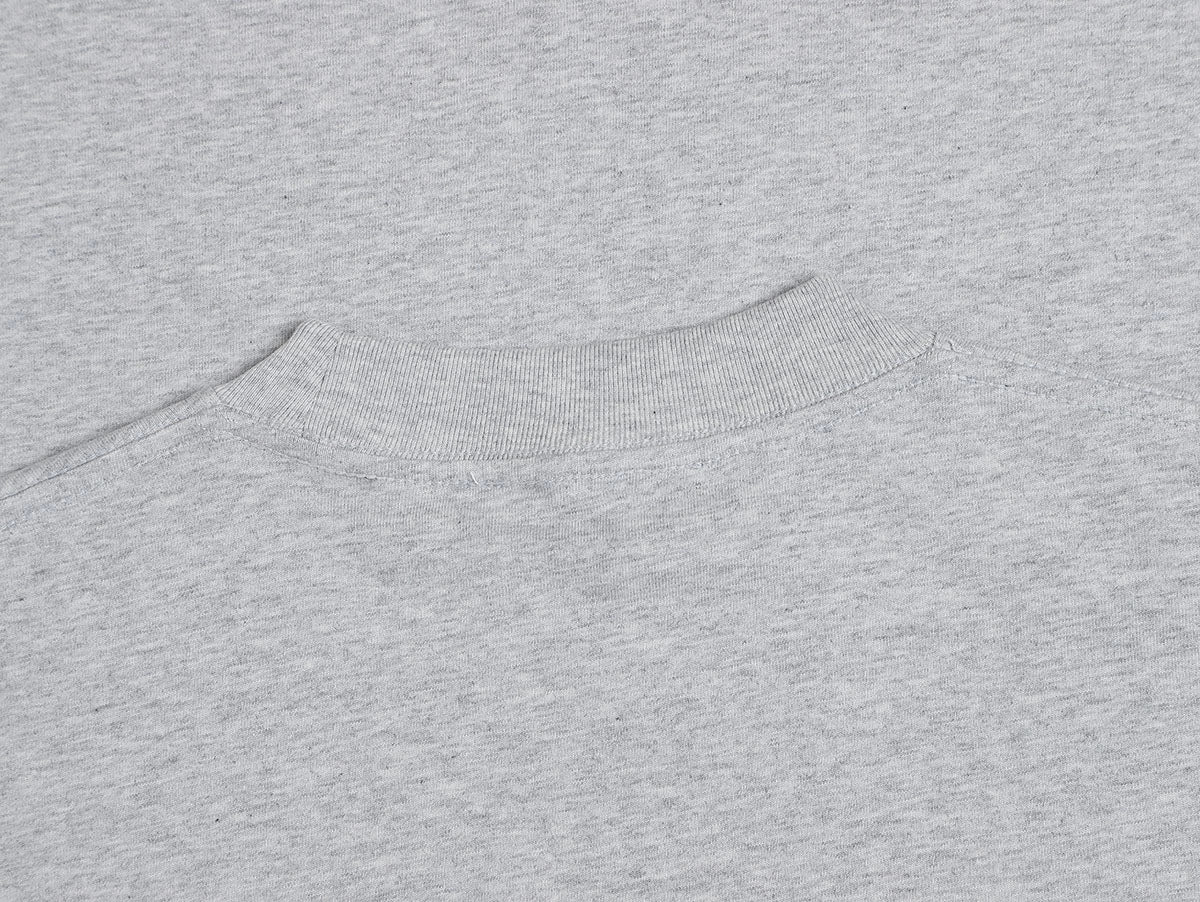 250 GSM LOOSE FIT 'FLOWER GRAY' T-SHIRT