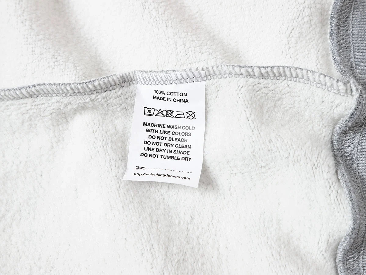 480 GSM FLEECE CROPPED FIT 'FLOWER GRAY' ZIP-UP HOODIE