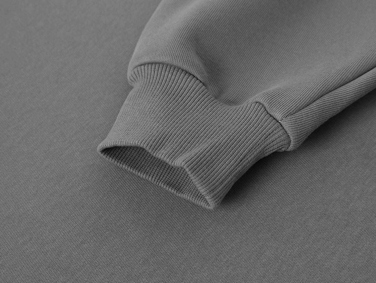 500 GSM BOXY CROPPED 'STONE' HOODIE