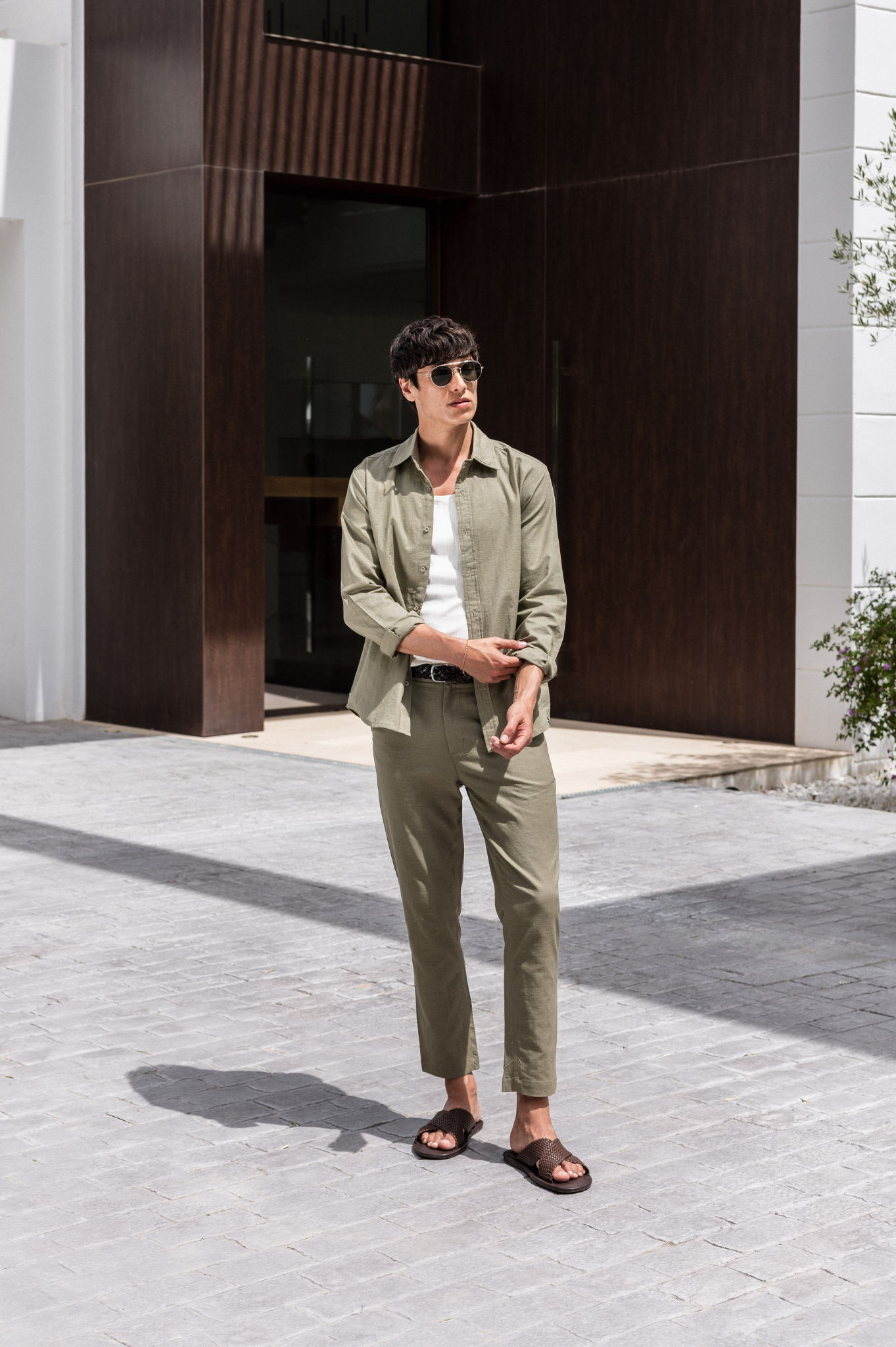 Capo LINEN LS Shirt - Olive