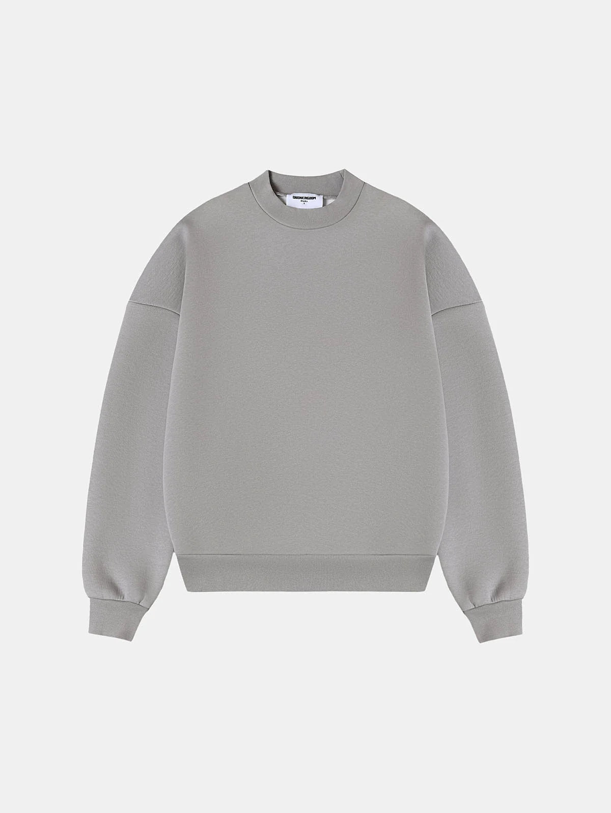 630 GSM BOXY CROPPED FIT 'SMOKE' CREWNECK