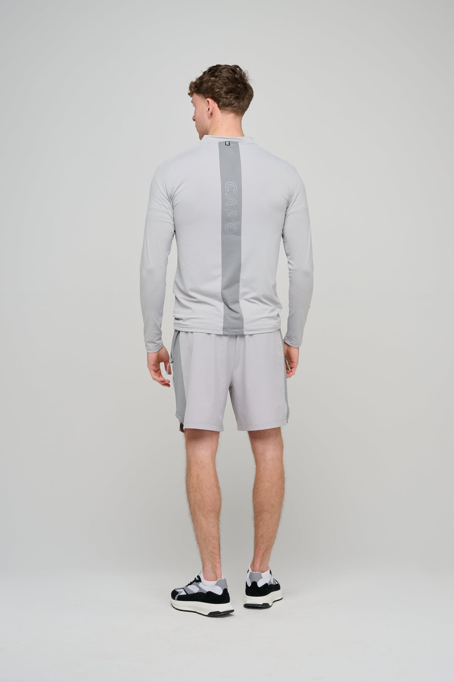 Capo Active Performance 1/4 Zip Top - Light Grey