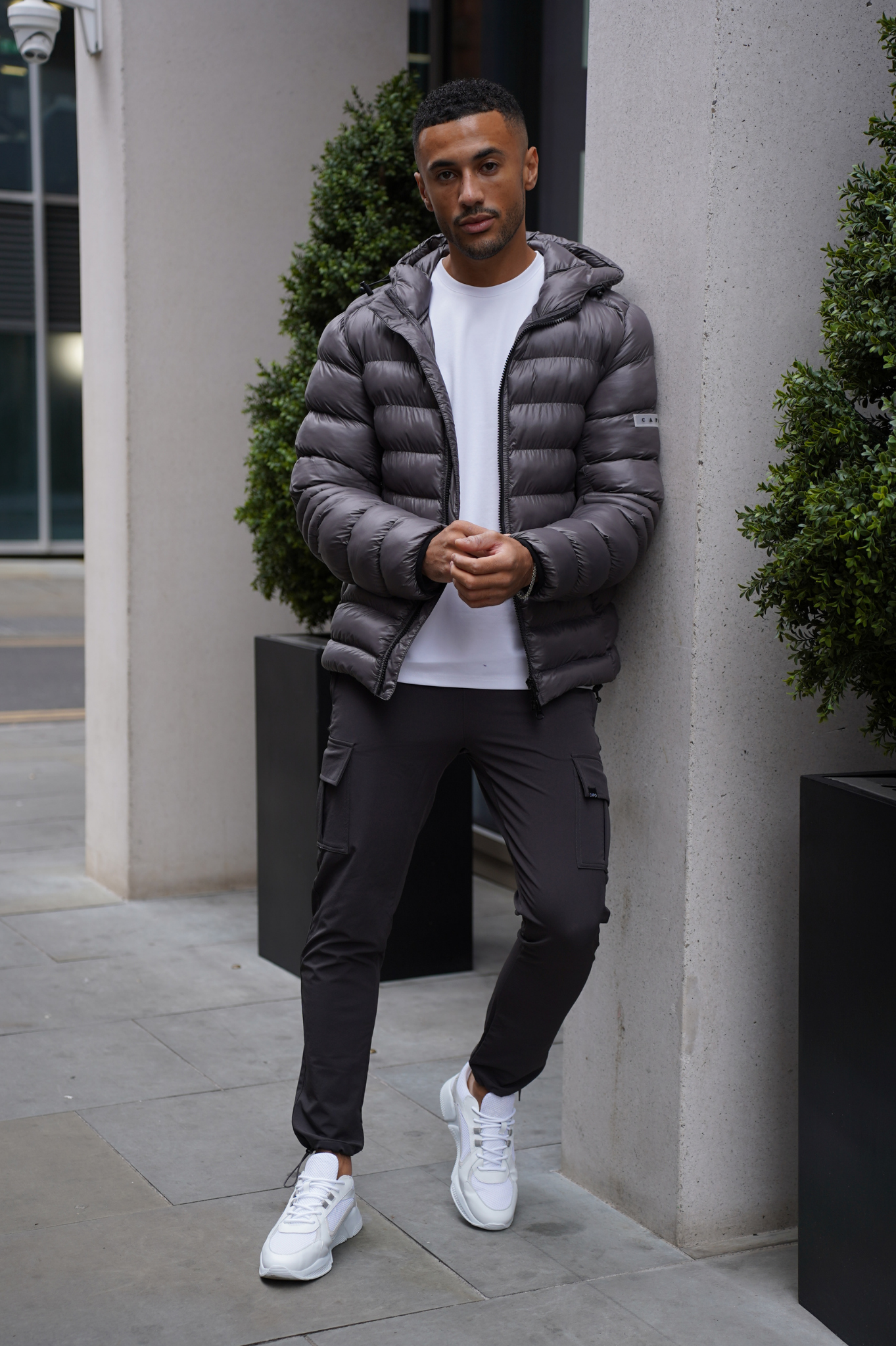 Capo PANEL Coat Jacket - Grey