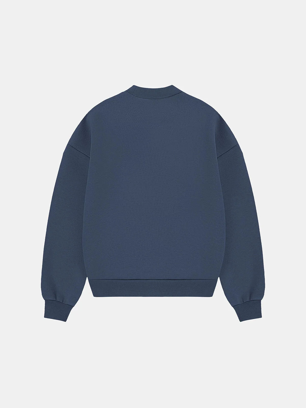 630 GSM BOXY CROPPED FIT 'GRAY BLUE' CREWNECK