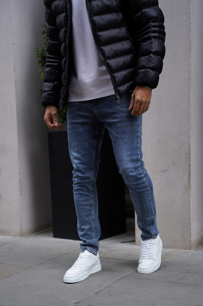 Capo Slim Fit Denim Jeans - Mid Blue