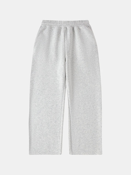 500 GSM LOOSE FIT WIDE LEG 'LIGHT FLOWER GRAY' SWEATPANTS