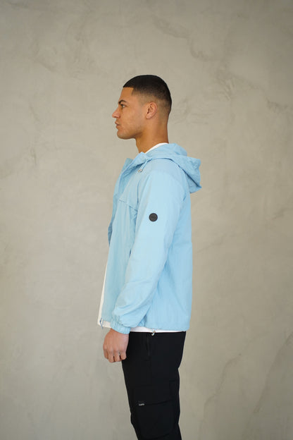 Capo Crinkle Lightweight Jacket - Sky Blue