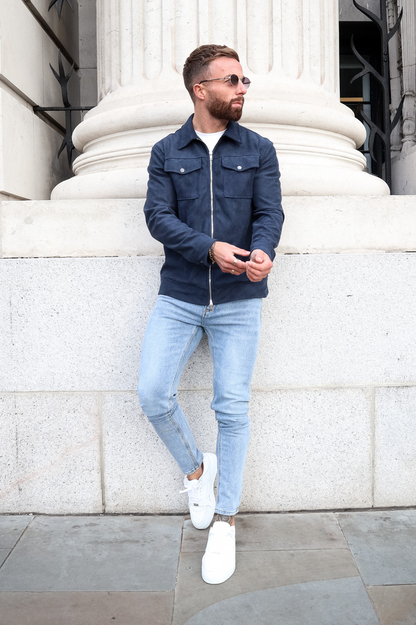 Capo SUEDE Jacket - Navy