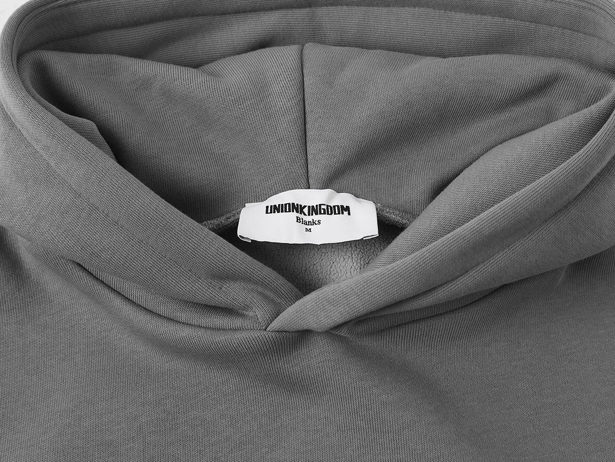 500 GSM BOXY CROPPED 'STONE' HOODIE