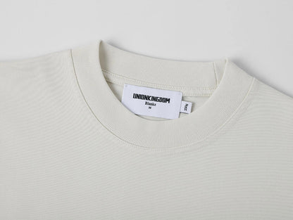 250 GSM LOOSE FIT 'SILVER WHITE' T-SHIRT