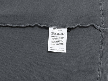 220 GSM LOOSE FIT 'WASHED GRAY' T-SHIRT
