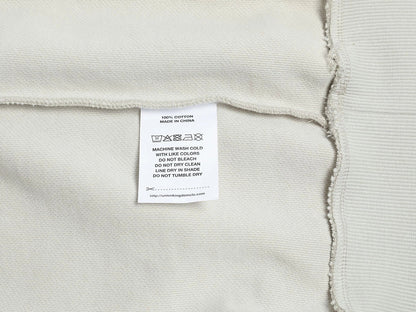 480 GSM RAGLAN BOXY CROPPED FIT 'OFF WHITE' HOODIE