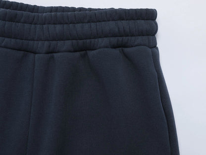 500 GSM LOOSE FIT WIDE LEG 'NAVY BLUE' SWEATPANTS