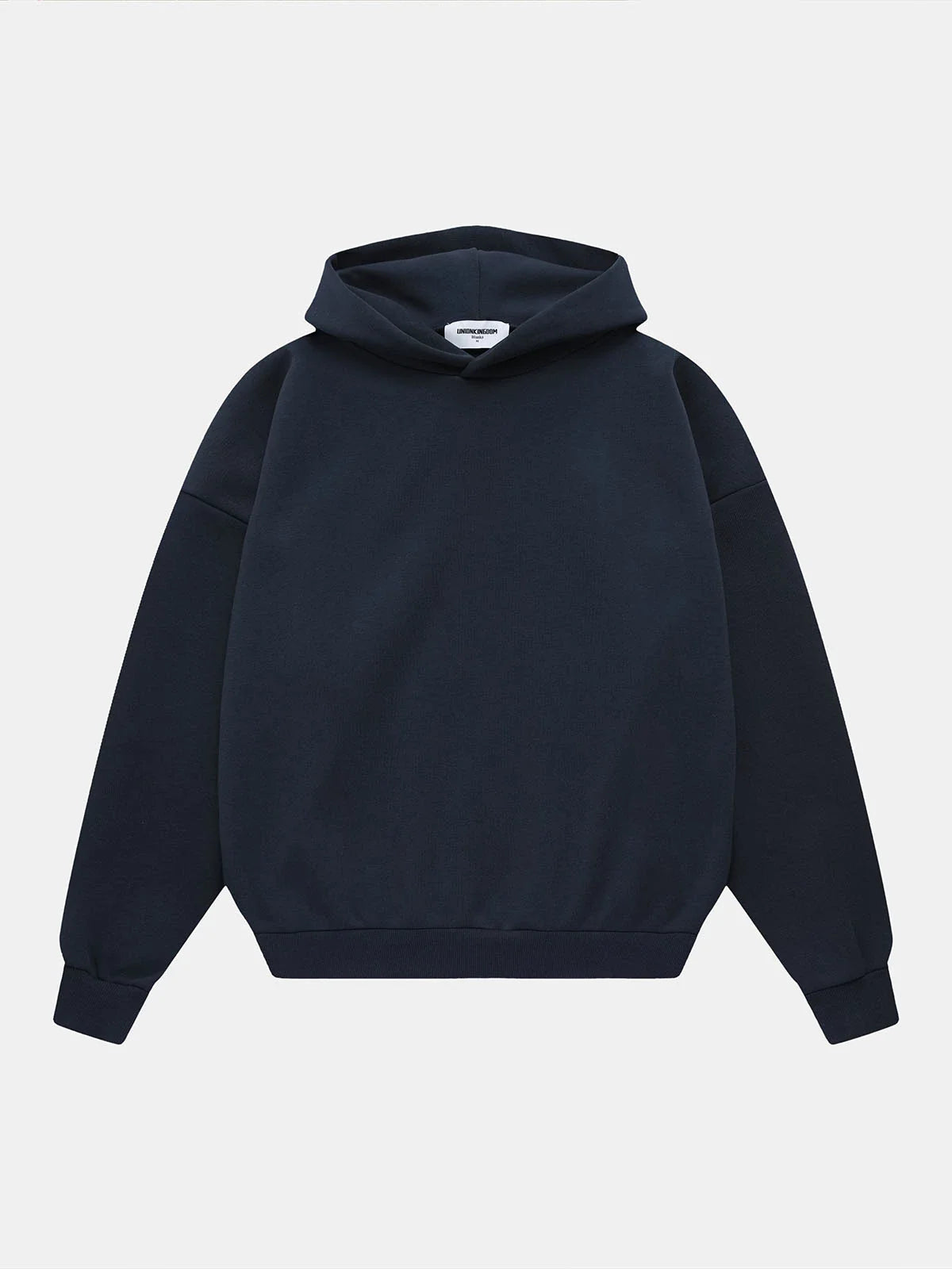 500 GSM BOXY CROPPED 'NAVY BLUE' HOODIE