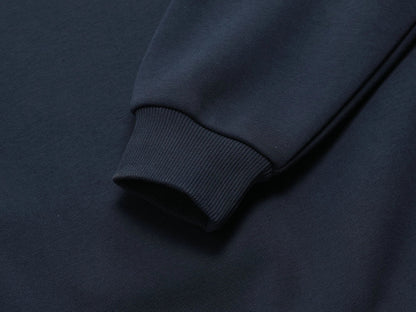 500 GSM BOXY CROPPED 'NAVY BLUE' HOODIE