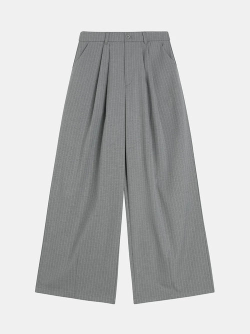 300 GSM BAGGY FIT STRIPED PLEATED 'GARY' PANTS