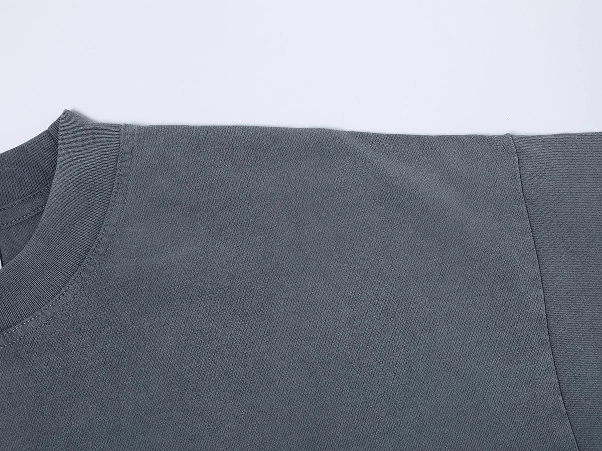 250 GSM LOOSE FIT ' WASHED DARK GRAY' T-SHIRT