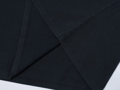 320 GSM BOXY CROPPED 'WASHED NAVY BLUE' T-SHIRT