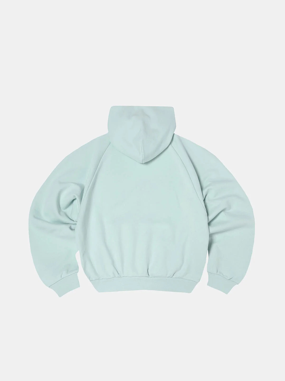 600 GSM RAGLAN CROPPED FIT 'LIGHT BULE' HOODIE