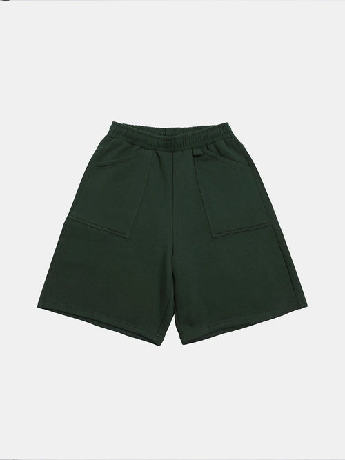 520 GSM COZEY BAGGY 'DARK GREEN' SHORTS