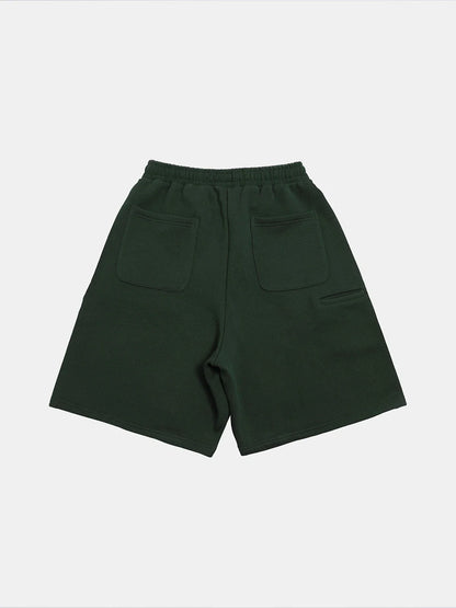 520 GSM COZEY BAGGY 'DARK GREEN' SHORTS