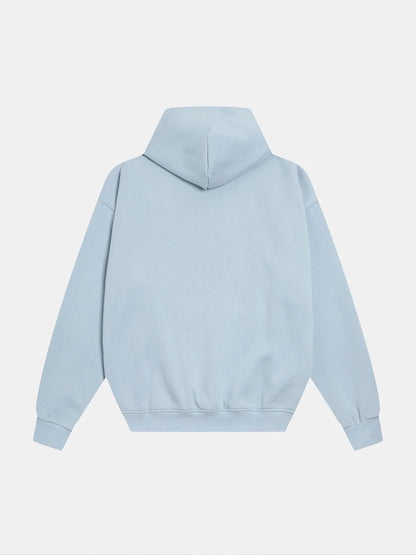 520 GSM BOXY CROPPED FIT 'LIGHT BLUE' HOODIE