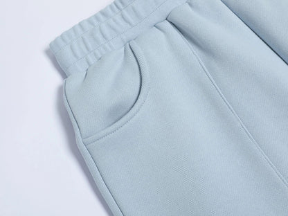 520 GSM COZY BAGGY 'LIGHT BULE' STRAIGHT PANTS
