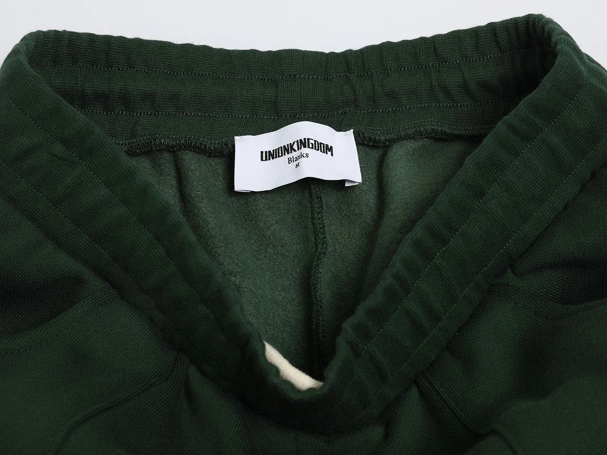 520 GSM COZY BAGGY 'DARK GREEN' STRAIGHT PANTS