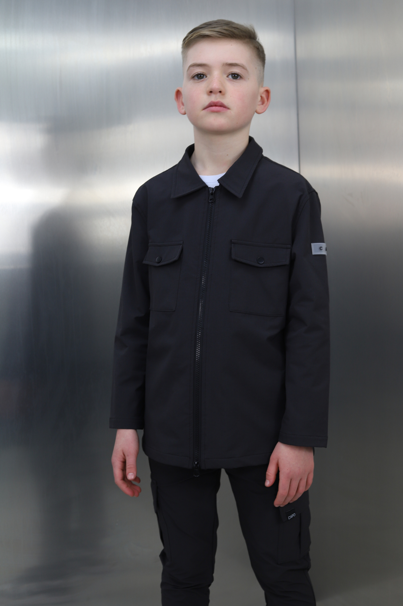 Capo KIDS - BUTTON Jacket - Charcoal
