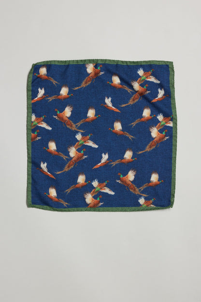 Parisian Pheasant Pocket Square