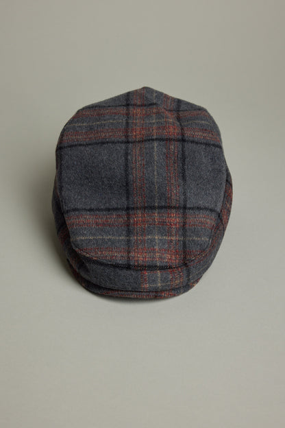 Alva Check Flat Cap