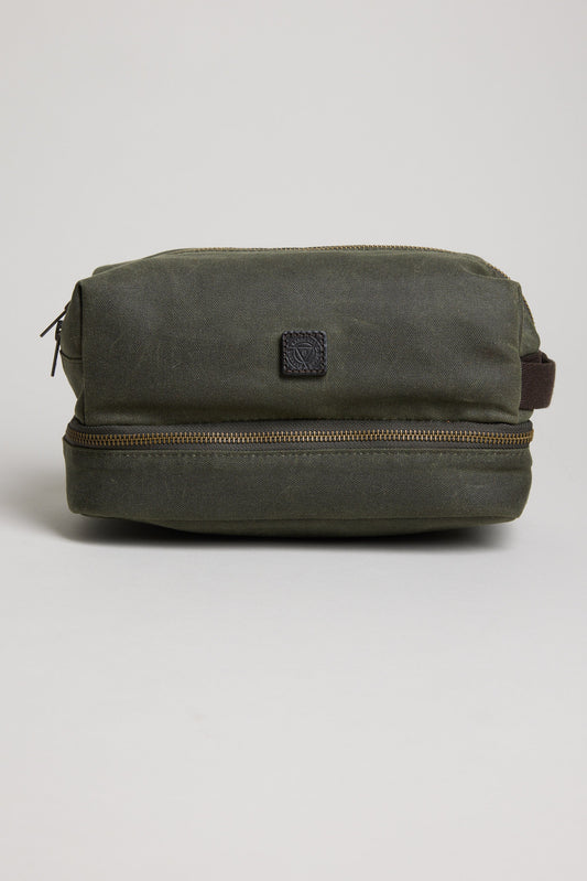 Benson Waxed Cotton Wash Bag