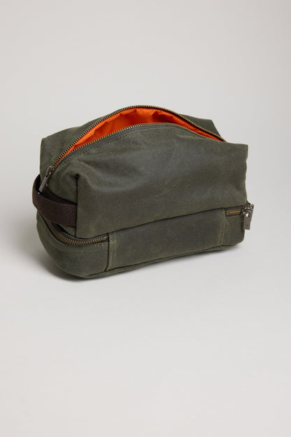 Benson Waxed Cotton Wash Bag