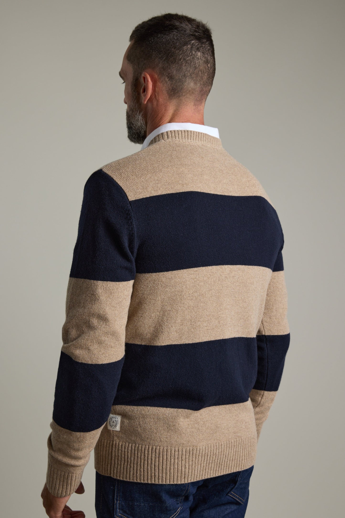 Eastbourne Stripe Merino Crew