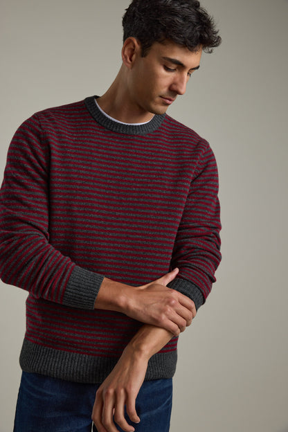 Thornley Stripe Merino Crew