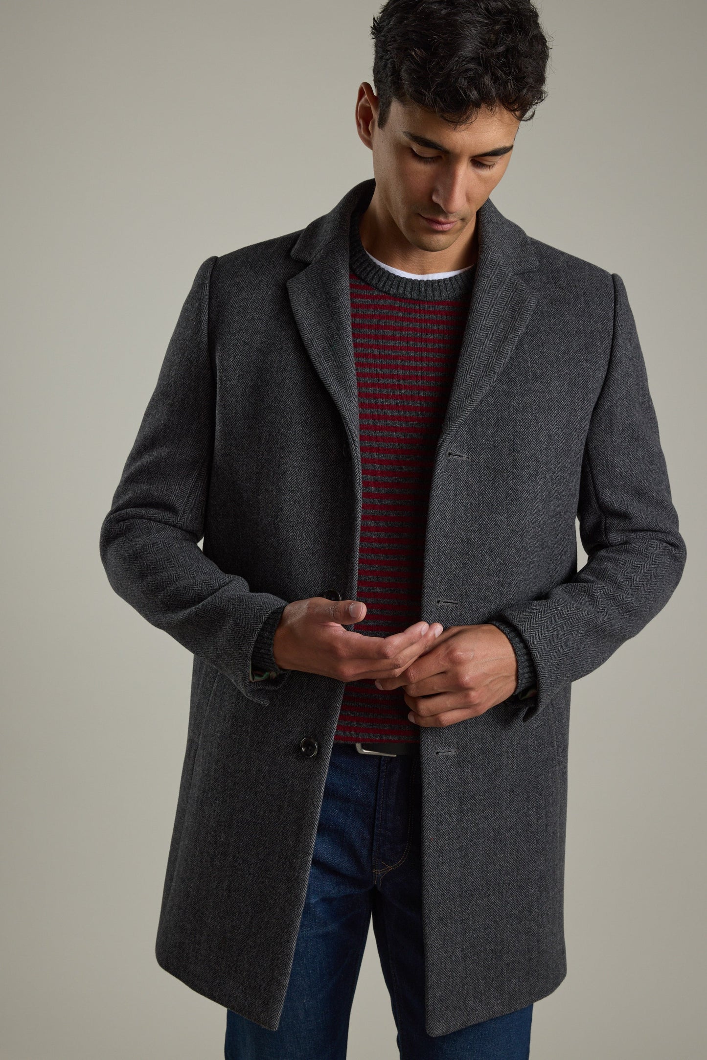 Thornley Stripe Merino Crew