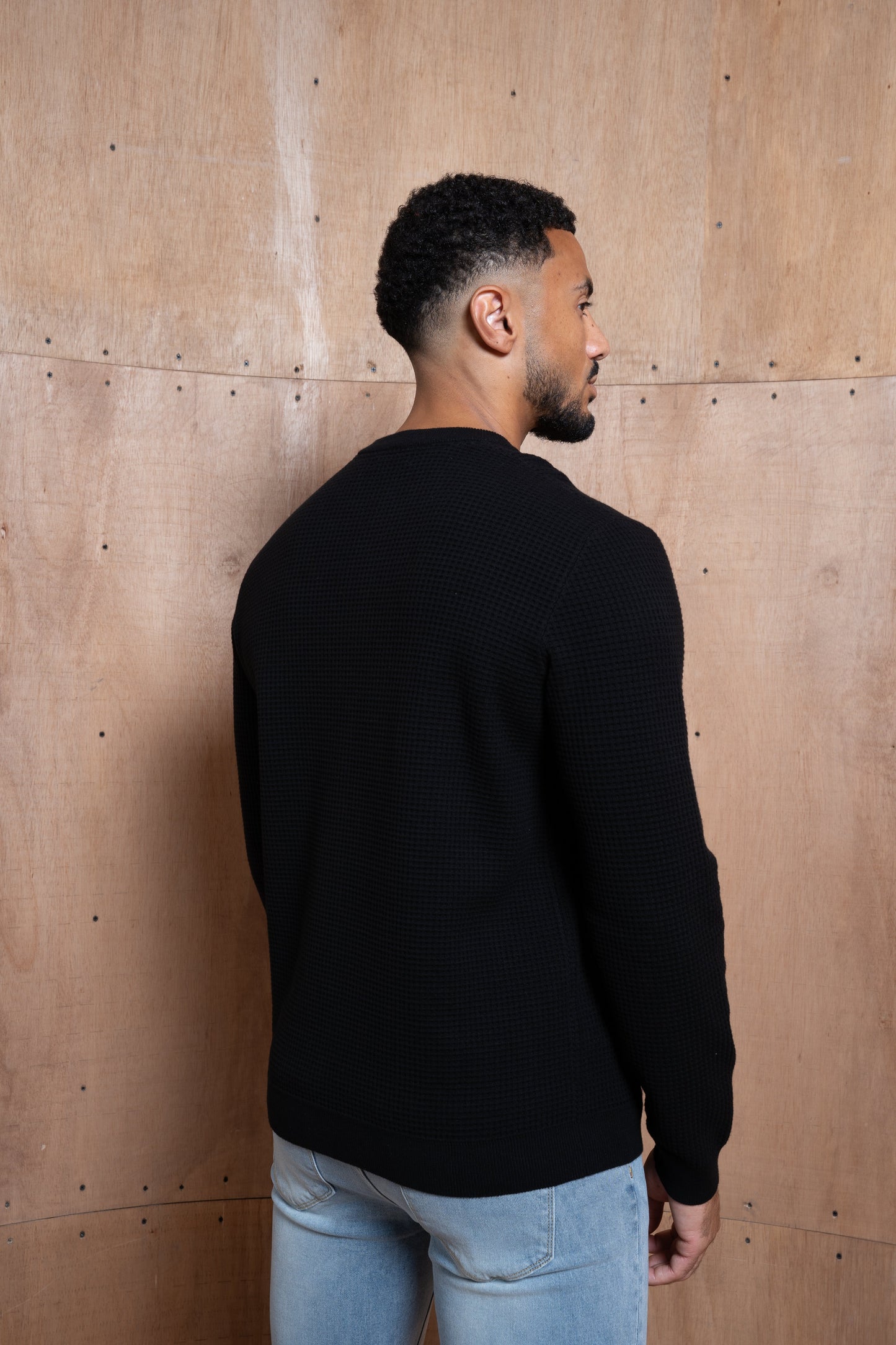 Capo CABLE Knit Jumper - Black