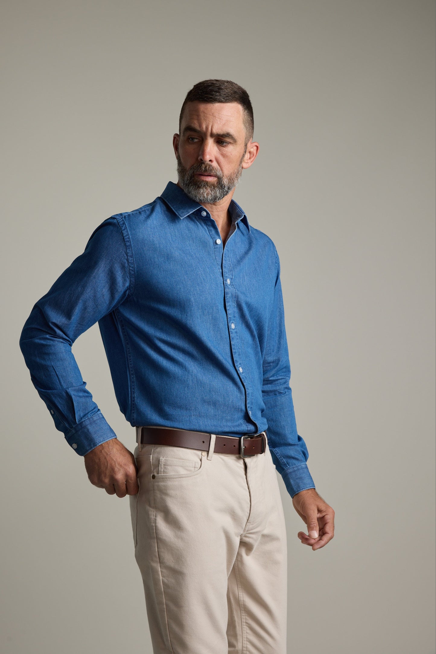 Wyatt Denim Business Shirt