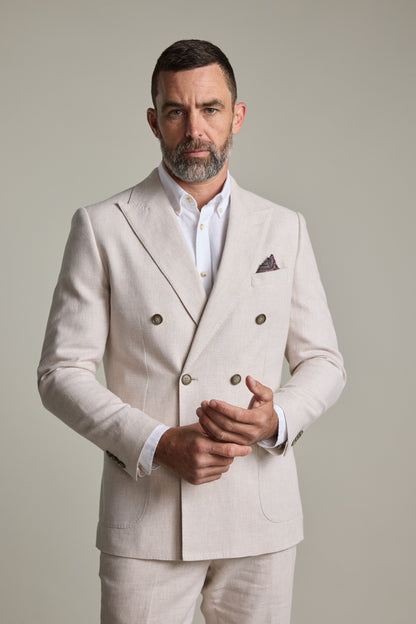 Somerton Linen Double Breasted Blazer