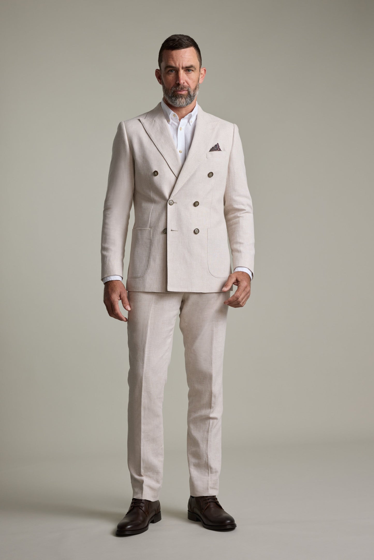 Somerton Linen Double Breasted Blazer