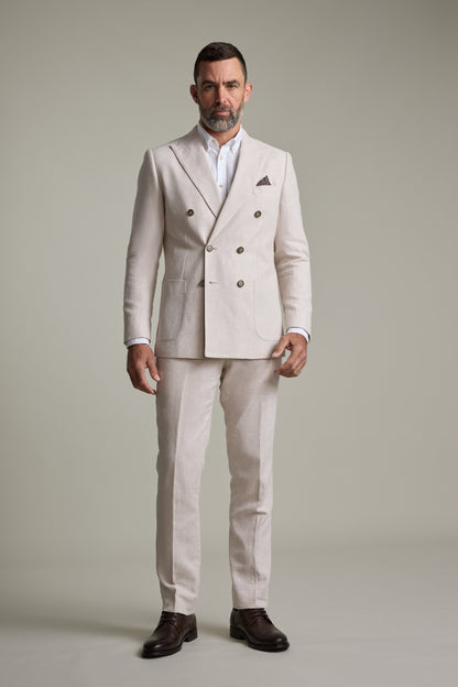 Somerton Linen Double Breasted Blazer