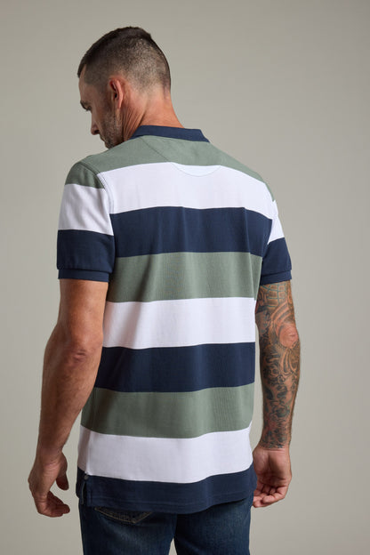 Regent Pique Stripe Polo