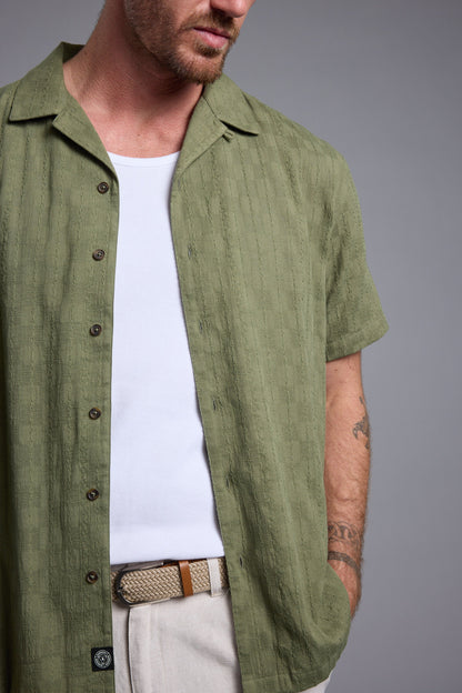 Otis Stripe Cuban Shirt