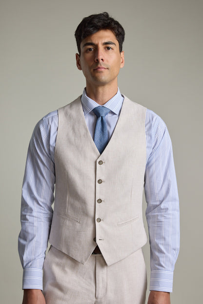 Somerton Linen Texture Waistcoat