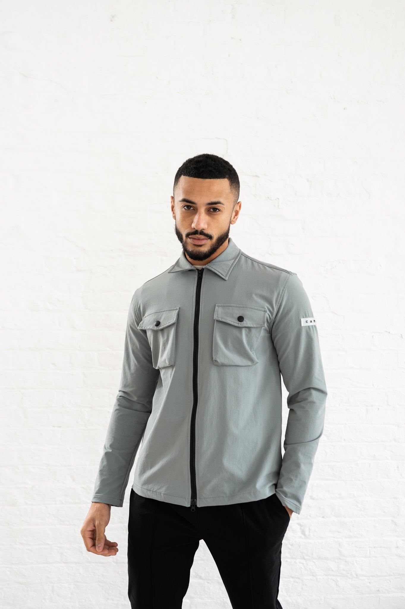 Capo BUTTON Jacket - Grey