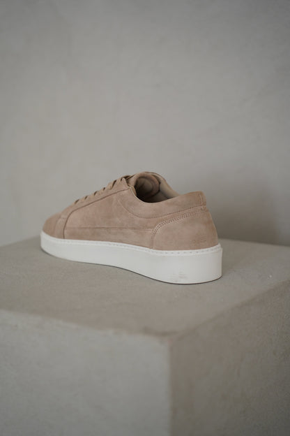 Capo Oxford Suede Trainer - Stone
