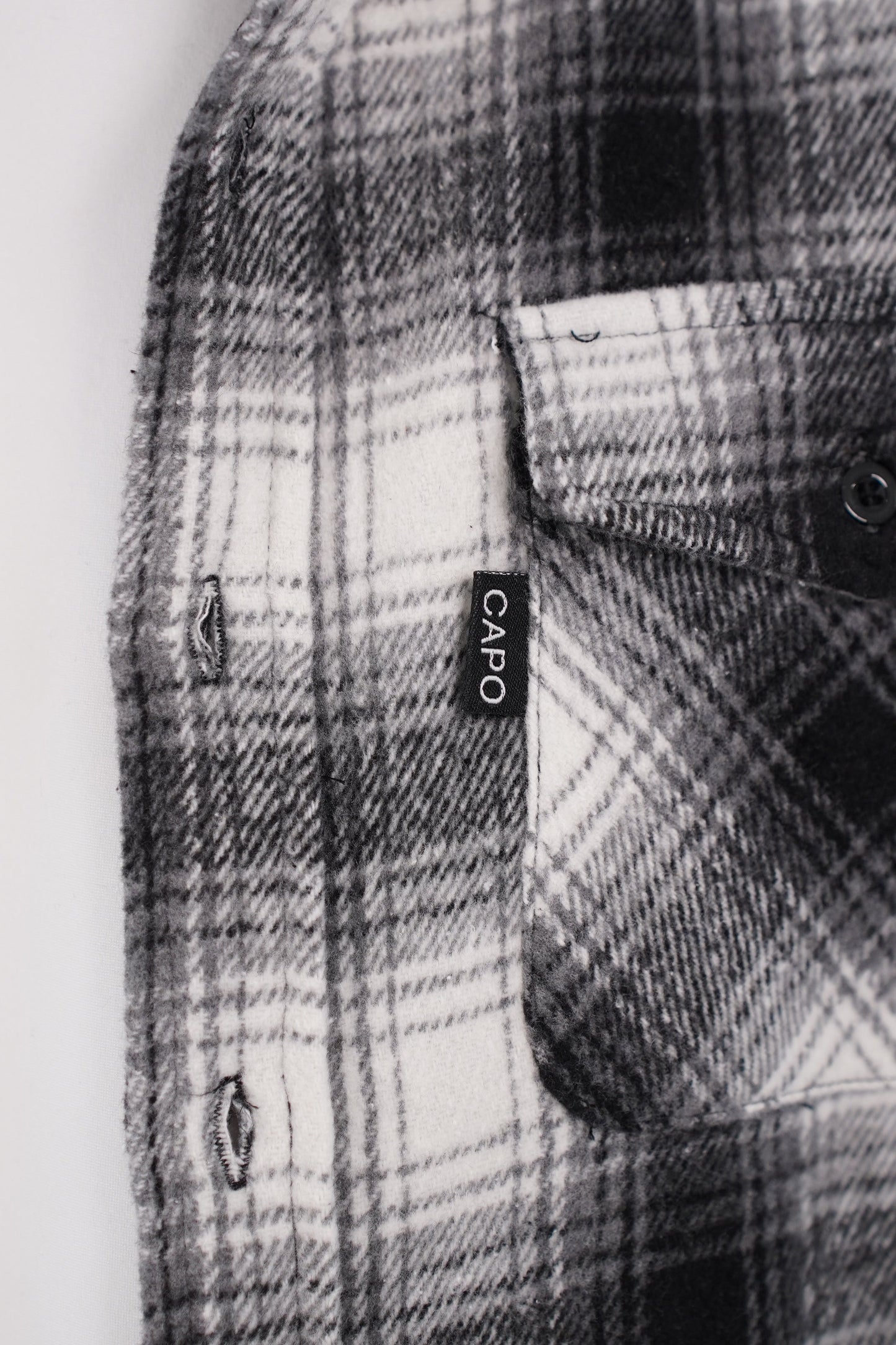 Capo Flannel Overshirt - Black