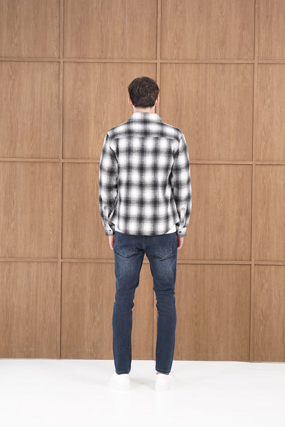 Capo Flannel Overshirt - Black