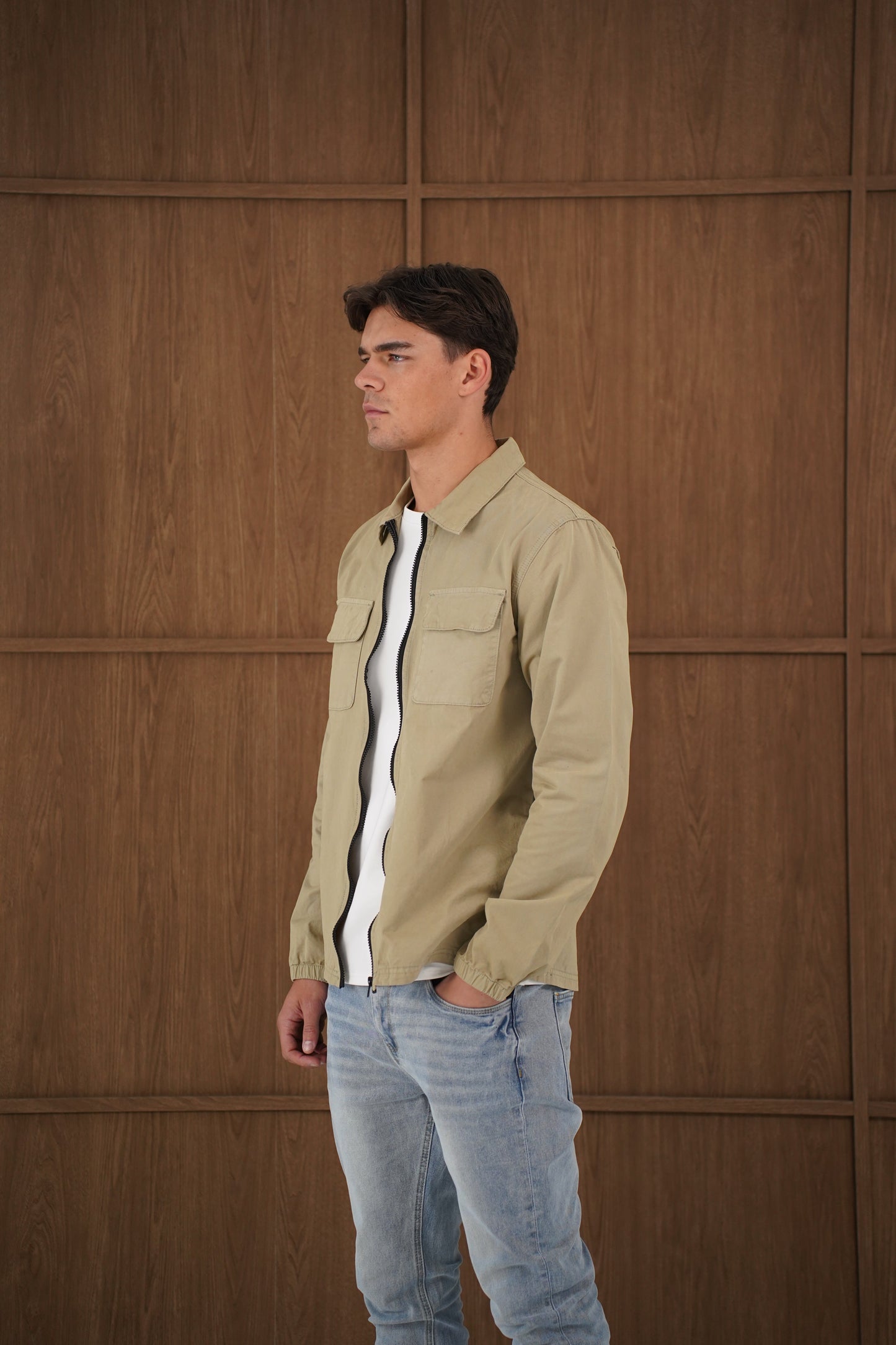 Capo DYED Cotton Cargo Jacket - Olive